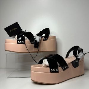 BRAND NEW Forever 21 Blush Pink Platform Wedge Sandals.